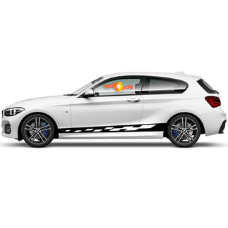 Pair Vinyl Decals Graphic Stickers side Rocker Panel for BMW 1 Series 2015 diamonds on band 