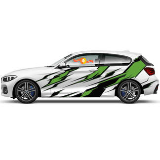 Pair Vinyl Decals Graphic Stickers side for BMW 1 Series 2015 Ninja style 