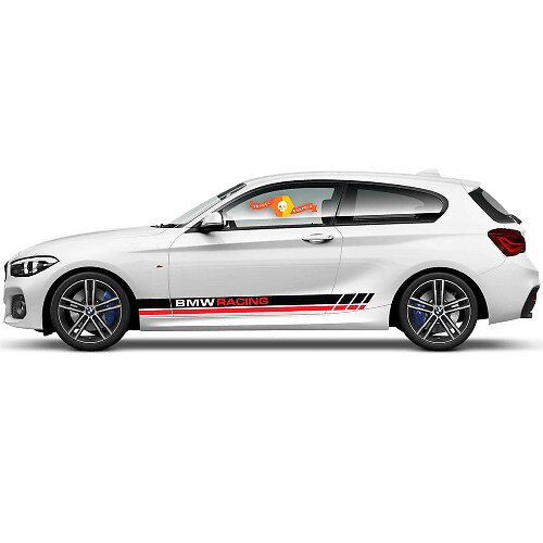 BMW Racing Dual Stripes Side Vinyl Decal Kit for BMW 1 Series 2015