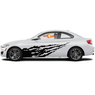 Pair Vinyl Decals Graphic Stickers side for BMW 1 Series 2015 jellyfish