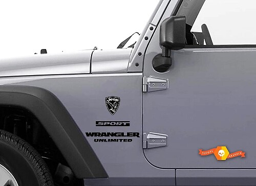Bald Eagle Gray Vinyl Sticker Decal for Jeep Wrangler Rubicon YK JK