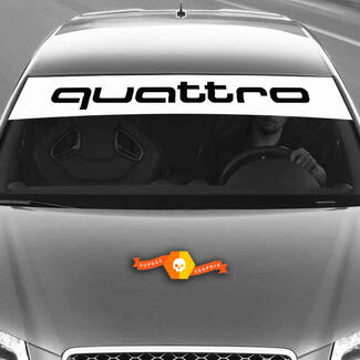 Vinyl Decals Graphic Stickers windshield for Audi white sunstrip Quattro new 2022