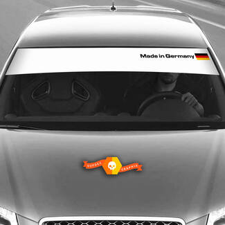 Vinyl Decals Graphic Stickers side Audi sunstrip Germany flag little 2022