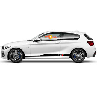 Pair Vinyl Decals Graphic Stickers side  bmw 1 series 2015 Rocker panel Racing stripes new