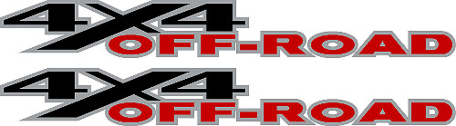 2x 4x4 Off Road Truck Vinyl Decal Stickers for Dodge Ram