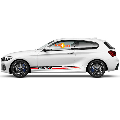 2x Vinyl Decals Graphic Stickers side bmw 1 series 2015 rocker panel Racing style new