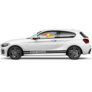 2 x Vinyl Decals Graphic Stickers side bmw 1 series 2015 checkered flag rocker panel racing track new