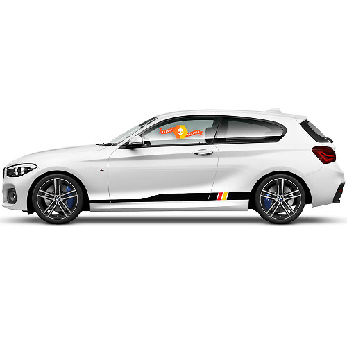 2 x Vinyl Decals Graphic Stickers side bmw 1 series 2015 rocker panel Germany 