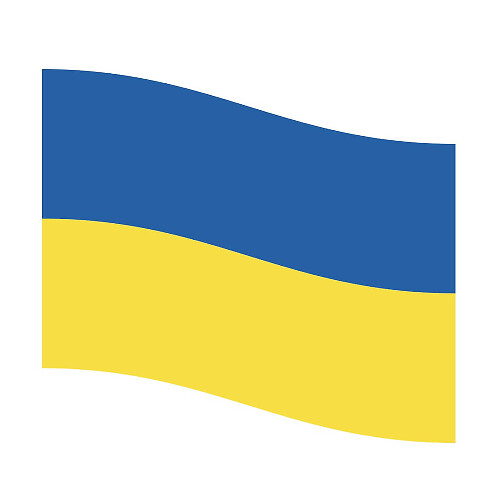 Ukrainian Flag Vinyl Decal Sticker
