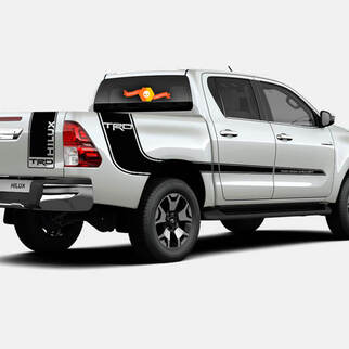  2 x TOYOTA TRD HILUX side stripes vinyl body bed doors decal sticker graphics