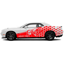 Scat Pack Honeycomb Side Vinyl Decal Sticker for Dodge Challenger_3