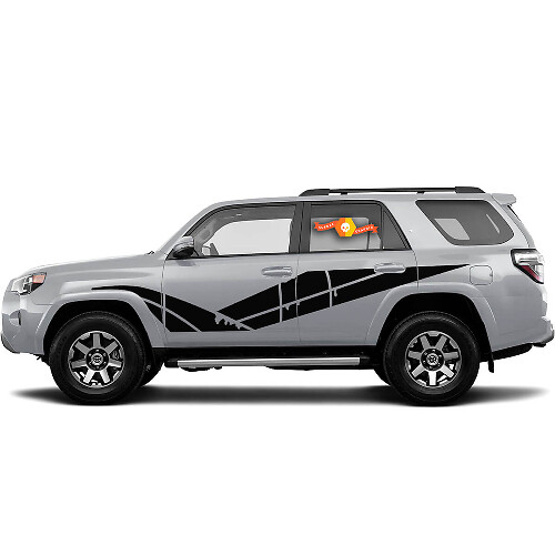 Pair of 4Runner TRD Side doors Vinyl Decals Stickers for Toyota Splash 4Runner TRD