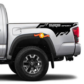 2 Tacoma Side Bed Stripes SR5 Sport Vinyl Stickers Decal Kit for Toyota Tacoma