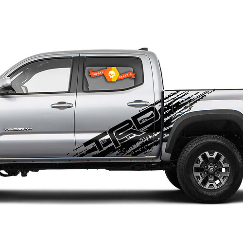 2 Tacoma Side Bed Doors TRD Splatter Vinyl Stickers Decal Kits for Toyota Tacoma