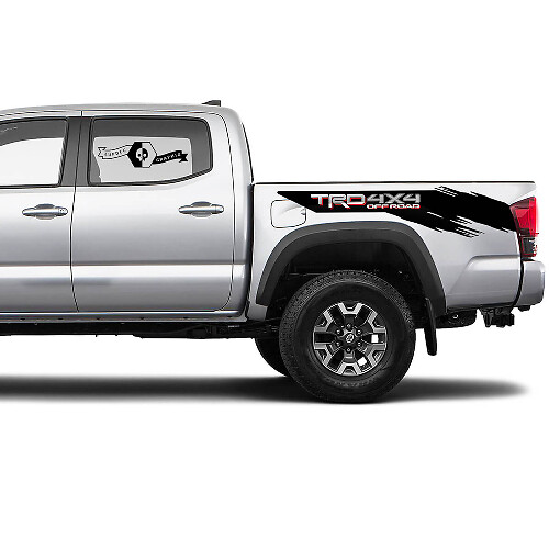 2 Tacoma 2 Colors Side Bed Splatter TRD 4x4 Off-Road Vinyl Stickers Decal Kit for Toyota Tacoma