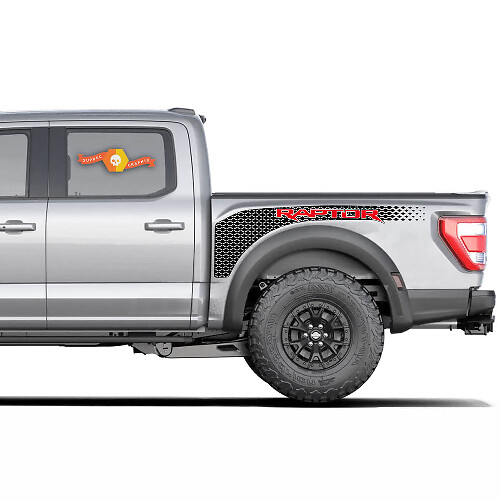 Perforated Bed Side Vinyl Decal Kit for Musclecar truck power truck 2022