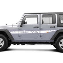 Disctessed Custom Army Star Side Stripes Vinyl Decal Kit for Jeep Wrangler_2