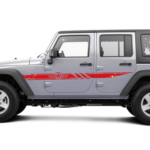 Disctessed Custom Army Star Side Stripes Vinyl Decal Kit for Jeep Wrangler_3