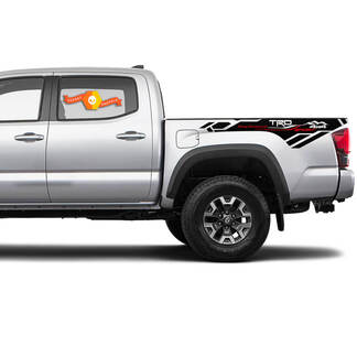 2 Tacoma Side Bed Mountains 4x4 TRD Vinyl Stickers Decal Kit fors Toyota Tacoma