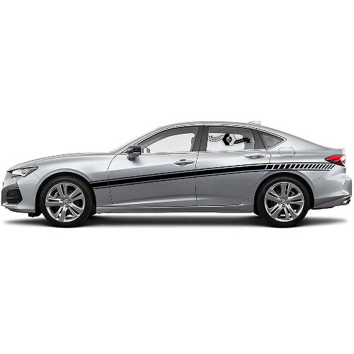 Racing Stripes Side Vinyl Decal Sticker for Acura TLX 2021