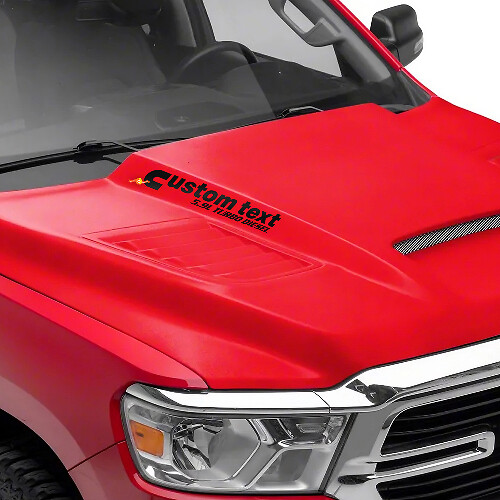 5.9L Cummins Turbo Diesel Hood Decal Stickers for Dodge Ram
