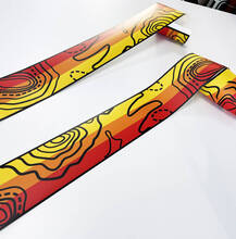 Stripe decal sticker with topographic map Vintage colors for TRD off road Toyota Tacoma FJ Cruiser 4Runner Tundra 2