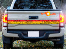 Vintage Topographic Strip Vinyl Decals for Toyota Trucks_4