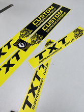 SRT Hellcat Style Yellow Black Custom TXT Cat Sill Set Door Vinyl Decal Sticker for Dodge Challenger_2