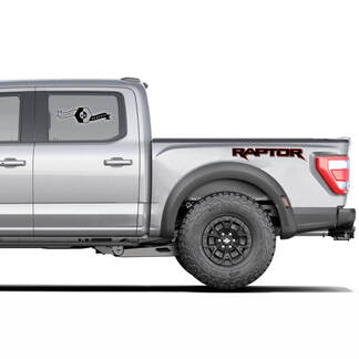 Pair Ford F150 Raptor 2020-2022  logo side 2 Colors graphics decal sticker