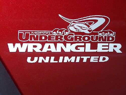 Underground Hood Sticker Decal 2 for Jeep Wrangler Unlimited
