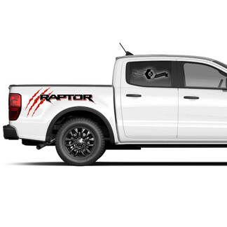 2x New Ford F150 Raptor 2022 2 Colors Side Bed Graphics Decal sticker