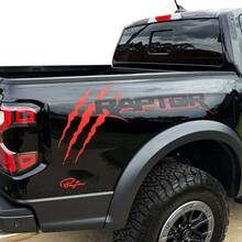 Ford F150 Raptor Claw 2 Colors Side Bed Graphics Decal sticker 4