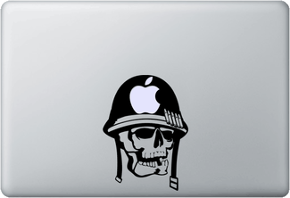 Army Skull MacBook Decal Sticker