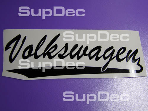 Volkswagen Script Lettering Vinyl Decal Sticker