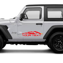 Custom Mountain Side Vinyl Decal Set for Jeep Wrangler Unlimited_2