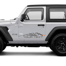 Custom Mountain Side Vinyl Decal Set for Jeep Wrangler Unlimited_3