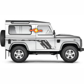 Land Rover Defender 90 - Camouflage Disguise- Side doors  Color Choice Decal For Land Rover Defender 90