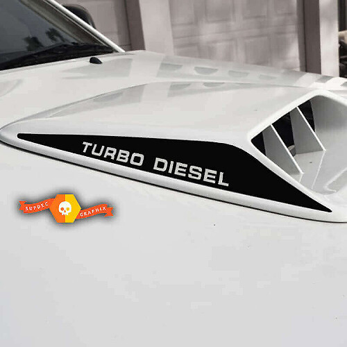 Turbo Diesel Bonnet Scoop Vinyl Decal for Toyota Hilux