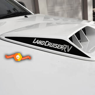 Toyota Landcruiser Bonnet Scoop -Abziehbilder mit Landcruiser RV Word Vinylhaube Aufkleber Aufkleber