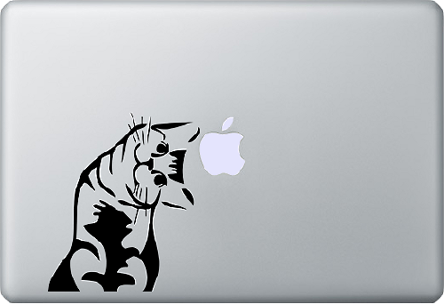 Meow Cat Decal Sticker for MacBook Laptop