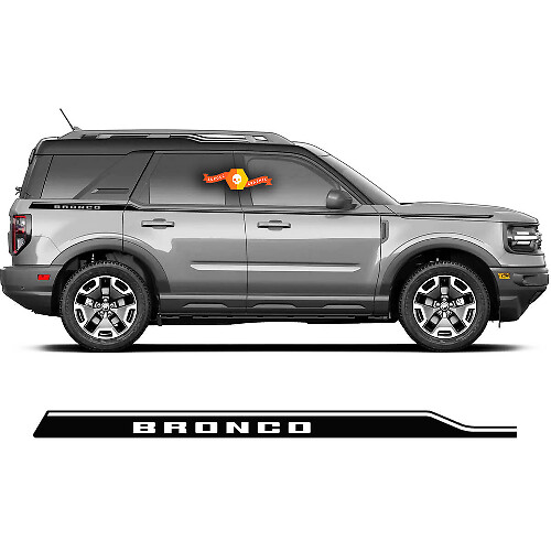 Lettering Side Stripe Vinyl Decal Kit For Musclecar Bronco 2021-2022