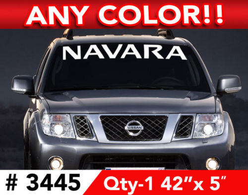 Navara Windshield Banner Vinyl Decal Fot Nissan Navara 