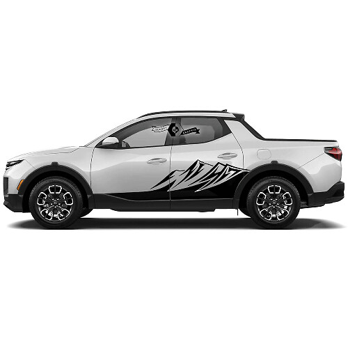 Mountain Rocker Panel Vinyl Decal Kit for Hyundai Santa Cruz