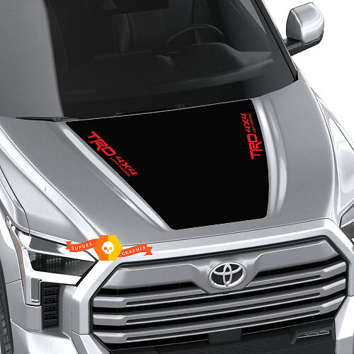 New Toyota Tundra 2022 Hood TRD SR5 Off Road Wrap Decal Sticker Graphics SupDec Design 2 colors