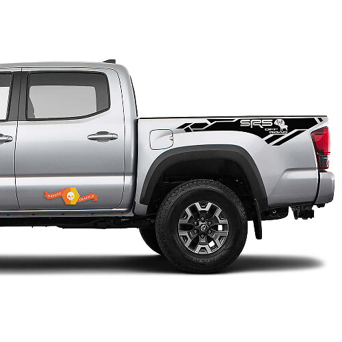 SR5 Off Road Moose Bed Side Vinyl Decals Pair for Toyota Tacoma 2016-22