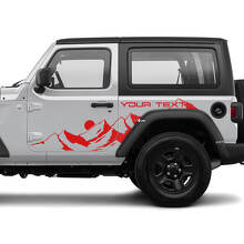 Moon Mountains Side Door Vinyl Decal Sticker for Jeep Wrangler 3