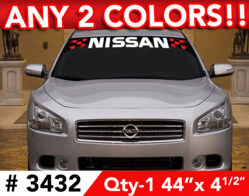 Nissan Windshield Banner Vinyl Decal for Maxima Altima 370Z