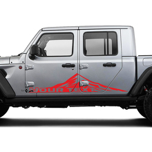 Mountains Huge Door Vinyl Graphics Decal Sticker for Jeep Gladiator 3