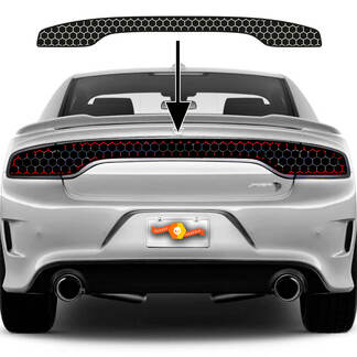 Dodge Charger SRT Hellcat WideBody Schwanzlicht Wabentoning Vynil Aufkleber -Aufkleber Grafik