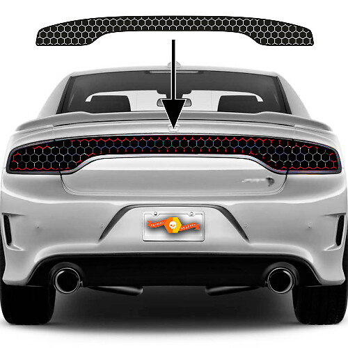 Honeycomb Tail Light Tint Vinyl Decal for Dodge Charger 